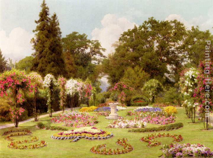 The Rose Garden painting - George Marks The Rose Garden art painting